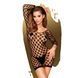Мини-платье из геометрической сеточки с длинными рукавами Penthouse - Passion Goddess Black XL SO5285 фото 1