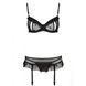 Сексуальный комплект с поясом для чулок LOVELIA SET black L/XL - Passion SO4777 фото 5