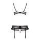 Сексуальный комплект с поясом для чулок LOVELIA SET black L/XL - Passion SO4777 фото 6