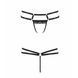 Трусики-стрінги зі стреп з мереживом LORRY THONG black S/M - Passion Exclusive PS27605 фото 5