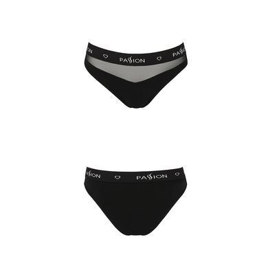 Трусики с прозрачной вставкой Passion PS006 PANTIES black, size M SO4232 фото