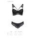 Комплект з еко-шкіри та мережива Loona Set black XXL/XXXL - Passion, бра і трусики SO5363 фото 7
