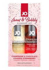Набор лубрикантов System JO Sweet&Bubbly – Shampagne & Chocolete Covered Strawberry (2×60 мл) SO6777 фото