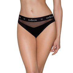 Трусики з прозорою вставкою Passion PS006 PANTIES black, size S SO4233 фото