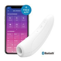 Вакуумный клиторальный стимулятор Satisfyer Curvy 1+ White SO3781 фото