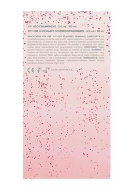 Набор лубрикантов System JO Sweet&Bubbly &ndash; Shampagne & Chocolete Covered Strawberry (2&times;60 мл) SO6777 фото