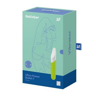 Минивибратор с гибким язычком Satisfyer Ultra Power Bullet 7 Green SO5435 фото