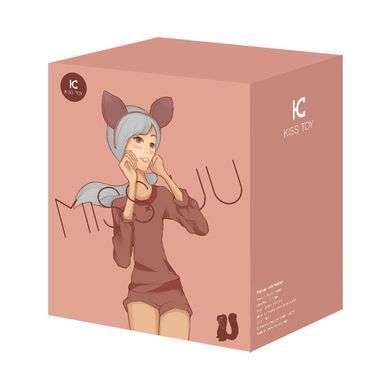 Вакуумный стимулятор с вибрацией KisToy Miss UU Orange, игрушка 2-в-1 SO3619 фото