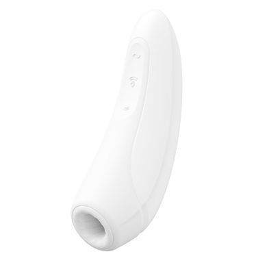 Вакуумный клиторальный стимулятор Satisfyer Curvy 1+ White SO3781 фото