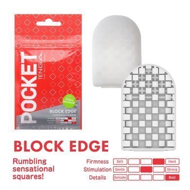 Мастурбатор TENGA Pocket Block Edge SO5596 фото