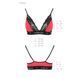 Еластичний топ з мереживом Passion PS001 TOP red-black, size L SO4183 фото 5