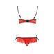 Комплект белья CHERRY SET OpenBra red XXL/XXXL - Passion Exclusive: открытый лиф, трусики-юбочка PS25509 фото 6