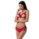 Комплект белья CHERRY SET OpenBra red XXL/XXXL - Passion Exclusive: открытый лиф, трусики-юбочка PS25509 фото 1