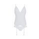Корсет с пажами, трусики с ажурным декором и открытым шагом Ursula Corset white XXL/XXXL &mdash; Passion SO5840 фото 3