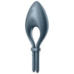 Эрекционное смарт виброкольцо лассо с регулировкой размера Satisfyer Bullseye Dark Blue SO6121 фото