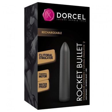 Перезаряжаемая вибропуля Dorcel Rocket Bullet Black SO4070 фото