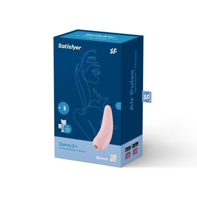 Вакуумный клиторальный стимулятор Satisfyer Curvy 2+ Pink SO3782 фото