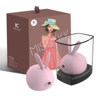 Вакуумный клиторальный стимулятор с вибрацией KisToy Miss KK Pink SO3620 фото