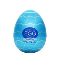 Мастурбатор-яйцо Tenga Egg Wavy II Cool с двойным волнистым рельефом и охлаждающим эффектом SO6594 фото