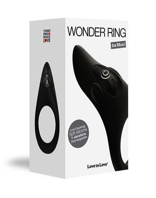 Эрекционное виброкольцо Love To Love WONDER RING с мегастимулятором клитора, перезаряжаемое SO2046 фото