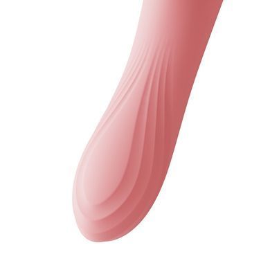 Вібратор з підігрівом та вакуумною стимуляцією клітора Zalo - ROSE Vibrator Strawberry Pink SO6680 фото