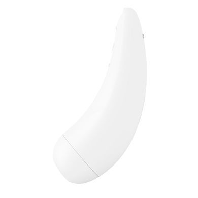 Вакуумний кліторальний стимулятор Satisfyer Curvy 2+ White з керуванням через інтернет SO3783 фото