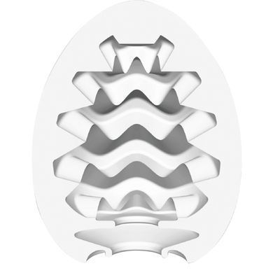 Мастурбатор-яйце Tenga Egg Wavy II Cool з подвійним хвилястим рельєфом та охолоджувальним ефектом SO6594 фото