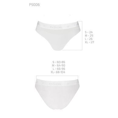 Трусики с прозрачной вставкой Passion PS006 PANTIES white, size L SO4235 фото
