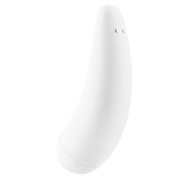 Вакуумний кліторальний стимулятор Satisfyer Curvy 2+ White з керуванням через інтернет SO3783 фото