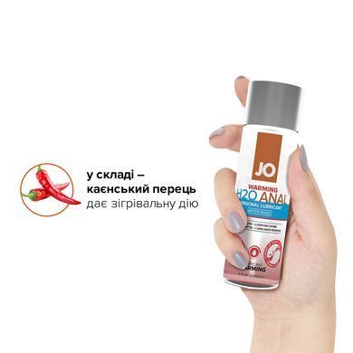 Анальная смазка System JO ANAL H2O - WARMING (60 мл) разогревающая, на водной основе SO1457 фото