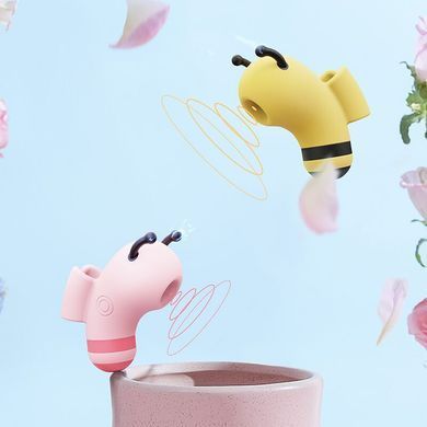 Вакуумный стимулятор с микротоками CuteVibe Beebe Yellow, на палец SO6550 фото