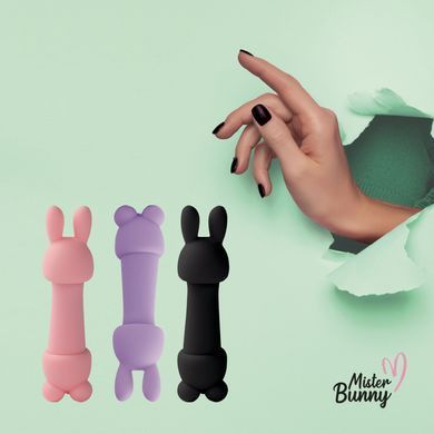 Міні-вібратор FeelzToys Magic Bunny Purple з двома насадками SO4439 фото