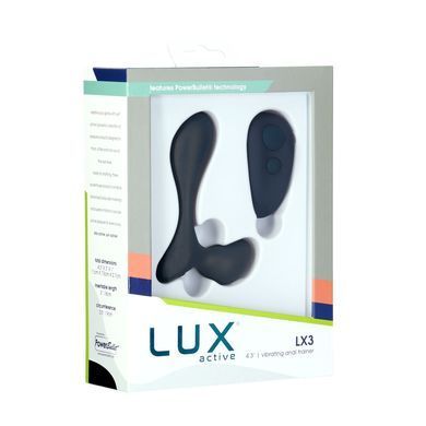 Массажер простаты Lux Active &ndash; LX3 Vibrating Anal Trainer, пульт ДУ SO6836 фото
