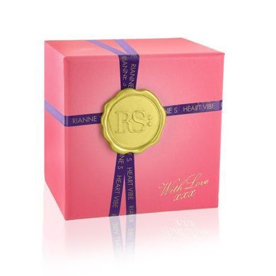 Вібратор-серце Rianne S: Heart Vibe Coral, 10 режимів роботи, медичний силікон, подарункове пакованн SO3875 фото