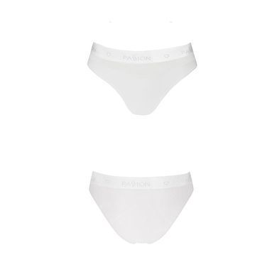 Трусики з прозорою вставкою Passion PS006 PANTIES white, size M SO4236 фото