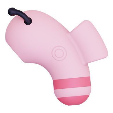 Вакуумный стимулятор с микротоками CuteVibe Beebe Pink, на палец SO6551 фото