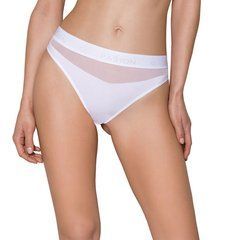 Трусики з прозорою вставкою Passion PS006 PANTIES white, size XL SO4238 фото