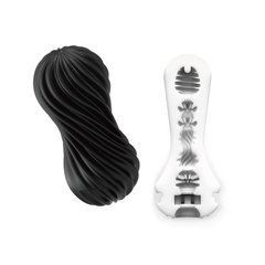 Мастурбатор Tenga FLEX Rocky Black с изменяемой интенсивностью, можно скручивать SO1646 фото