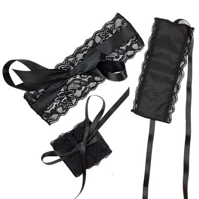 Эротический набор повязка на глаза и наручники Art of Sex Blindfold and Handcuffs Aria SO5169 фото