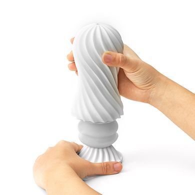 Мастурбатор Tenga FLEX Rocky Black с изменяемой интенсивностью, можно скручивать SO1646 фото