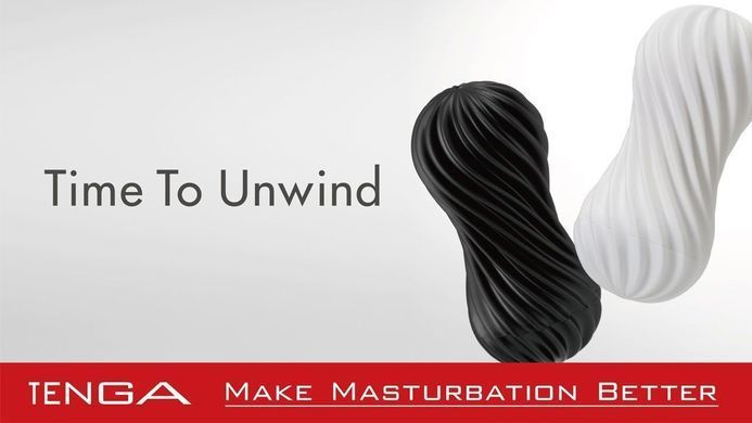 Мастурбатор Tenga FLEX Rocky Black с изменяемой интенсивностью, можно скручивать SO1646 фото