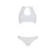 Комплект: бра, трусики з ажурним декором та відкритим кроком Ursula Set white S/M &mdash; Passion SO5845 фото 3