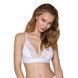 Эластичный топ с кружевом Passion PS001 TOP white, size M SO4188 фото 1