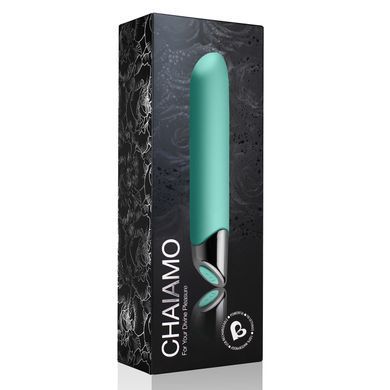 Мощный вибратор Rocks Off Chaiamo Teal, soft-touch силикон, до 3-х часов работы, водостойкий SO2398 фото