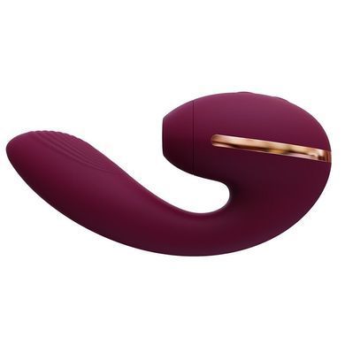 Вакуумный вибратор Kistoy Tina Mini Violet, вагинально-клиторальный SO4953 фото