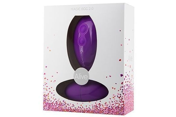 Віброяйце Alive Magic Egg 2.0 Black з пультом ДК, на батарейках AL40523 фото