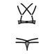 Комплект белья HAGAR SET black L/XL - Passion Exclusive: стрэпы: трусики и лиф PS24704 фото 6