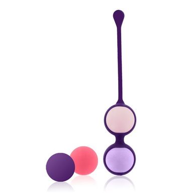 Набор вагинальных шариков Rianne S: Pussy Playballs Nude, вес 15г, 25г, 35г, 55г, монолитные SO3879 фото