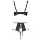 Комплект из эко-кожи: бюстгальтер и трусики с перфорацией Tamaris Set black L/XL &mdash; Passion SO5798 фото 4