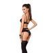 Комплект белья TONYA SET black XXL/XXXL - Passion Exclusive: трусики, лиф, пояс для чулок PS24112 фото 2